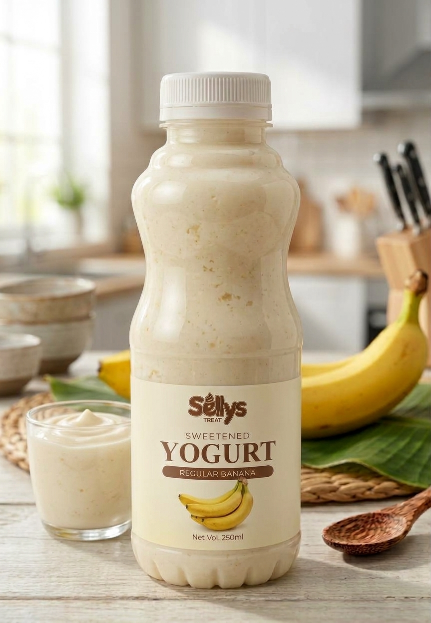 Sellys Treat Sweetened Yogurt – Regular Banana (250ml)