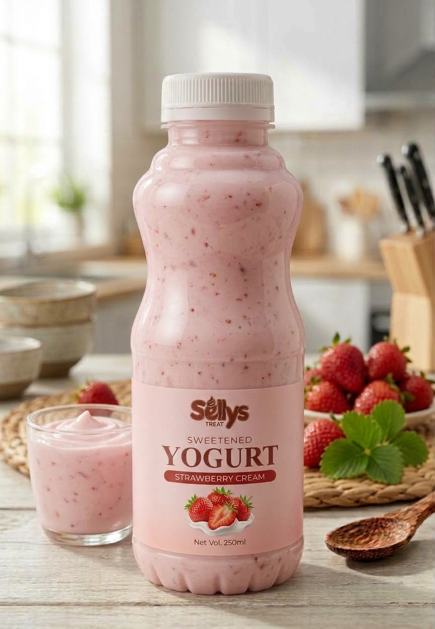 Séllys Treat Sweetened Yogurt – Regular Strawberry (300ml)